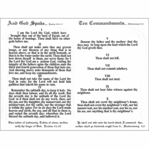 Ten Commandments Tract