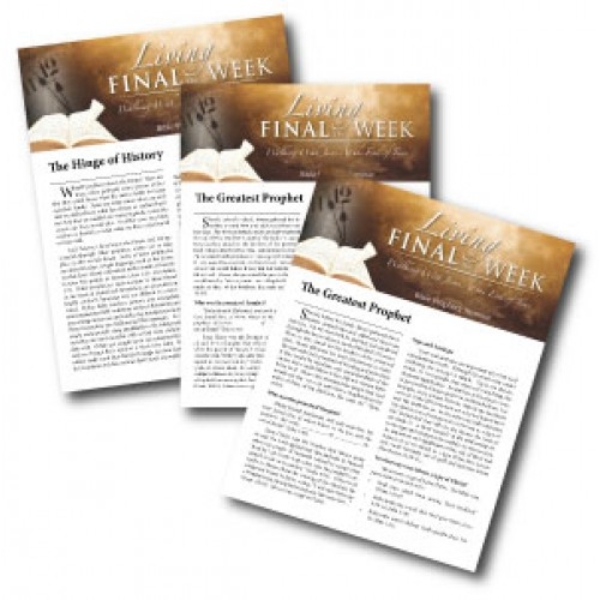"Living in the Final Week" Study Guides - Complete Set
