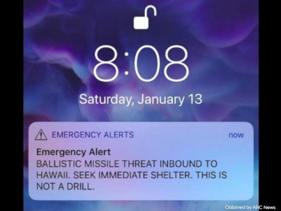 Lessons from Hawaii’s January 13 Ballistic Missile False Alarm