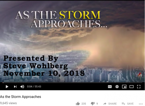 WHM Arizona Seminar December 7,8. New “As the Storm Approaches” Message
