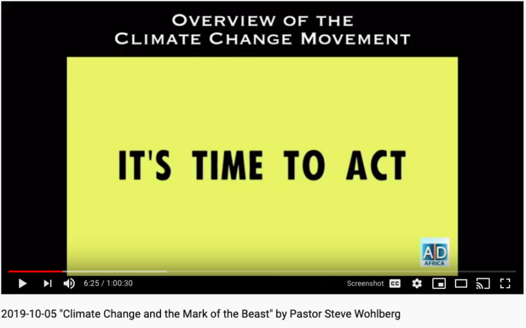 CORRECTION: The Climate Change Movement and the Mark of the Beast