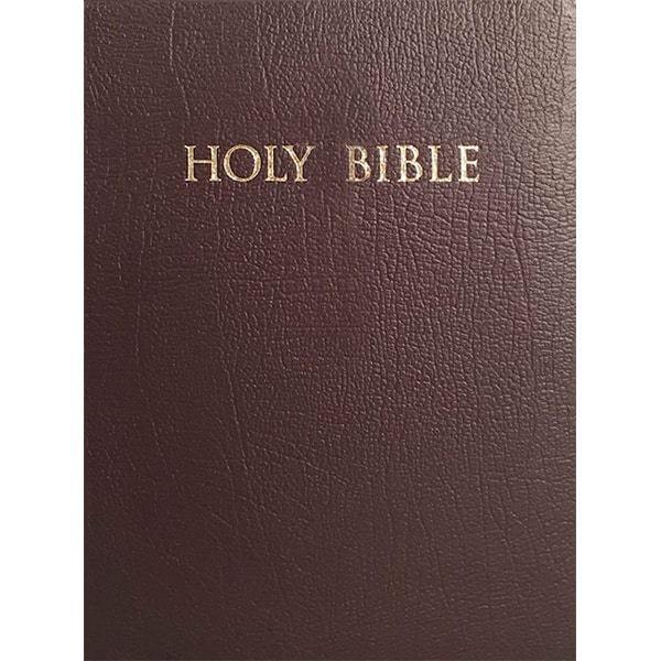 KJVER THINLINE Bible/Personal Size - Burgundy Genuine Leather (INDEXED ...