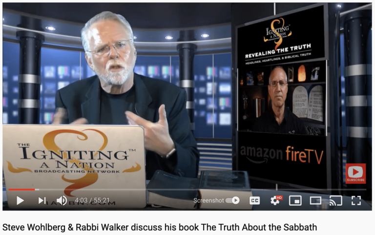 Rabbi Eric Walker and Steve Wohlberg Discuss the Sabbath Controversy