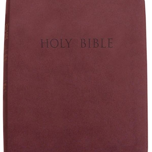 KJVER THINLINE Bible/Personal Size-Burgundy Ultrasoft (INDEXED)