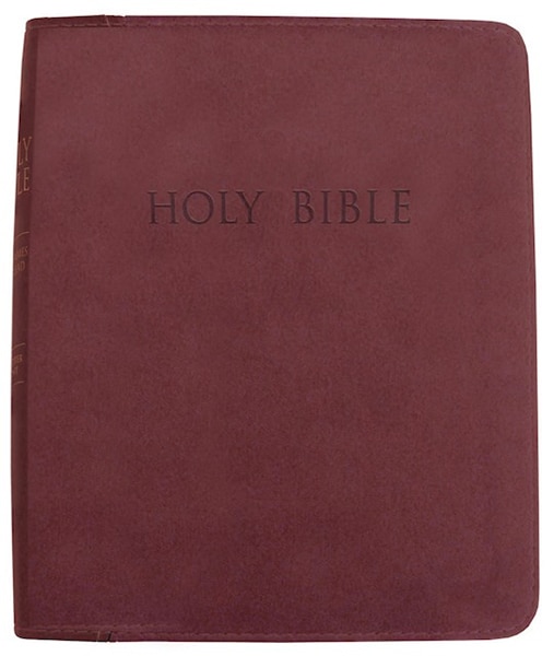 KJVER Thinline Personal Size Burgundy Ultrasoft Indexed Bible