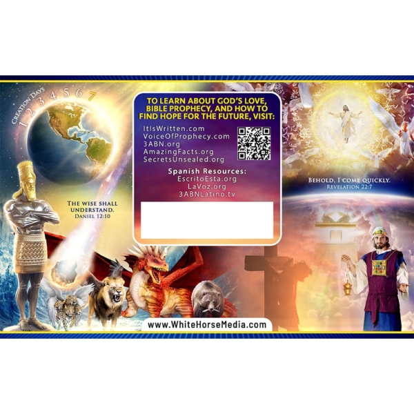 Ten Commandments / Gospel / Prophecy 5x8 Handouts (English and Spanish)