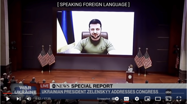 Ukrainian President Volodymyr Zelenskyy Addresses US Congress