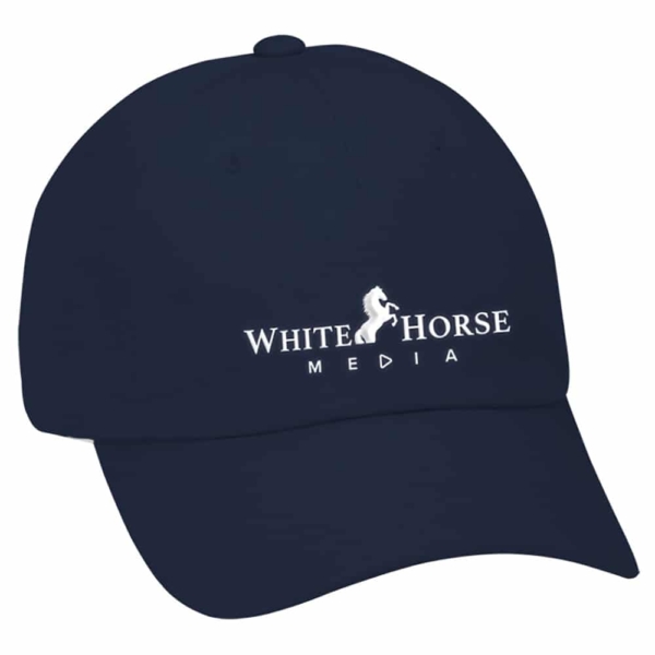 White Horse Media Hat (Navy)