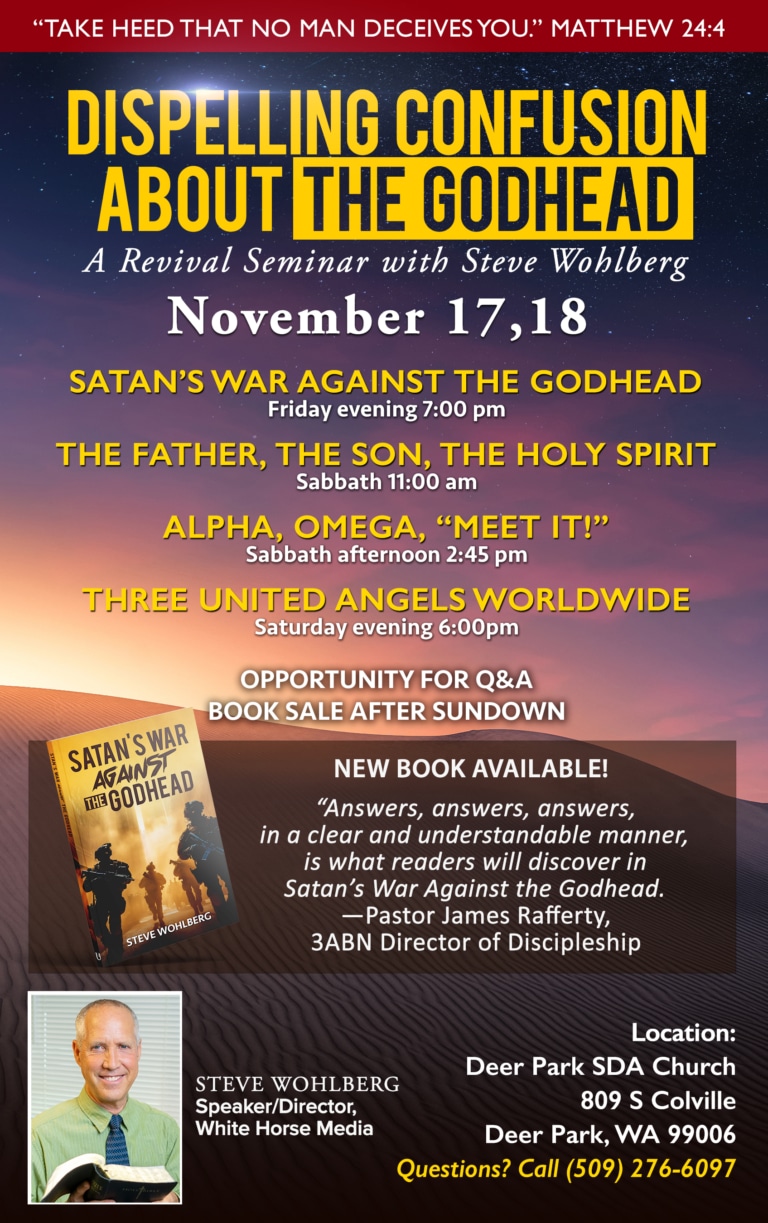 Watch Wohlberg Godhead Seminar LIVE Tonight (Nov 17,18)