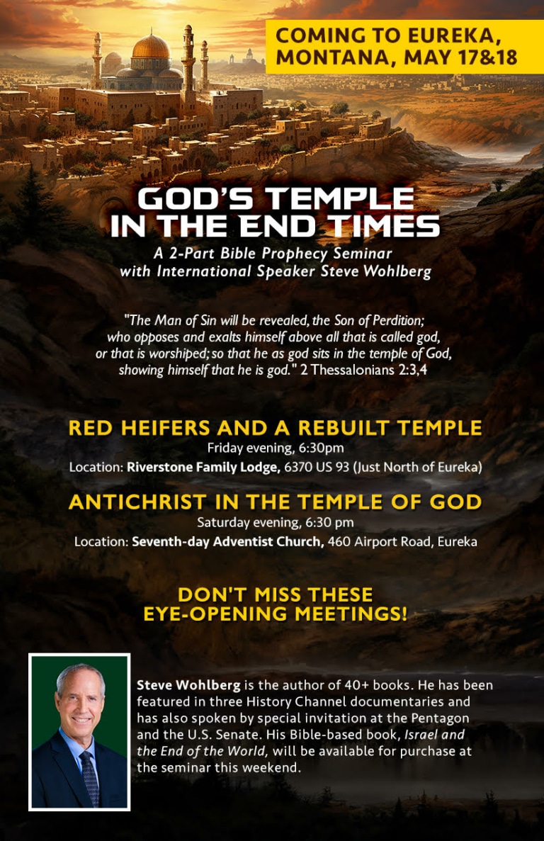 New Seminar: God’s Temple in the End-Times. Next Thursday Live: Satan’s False Trinity